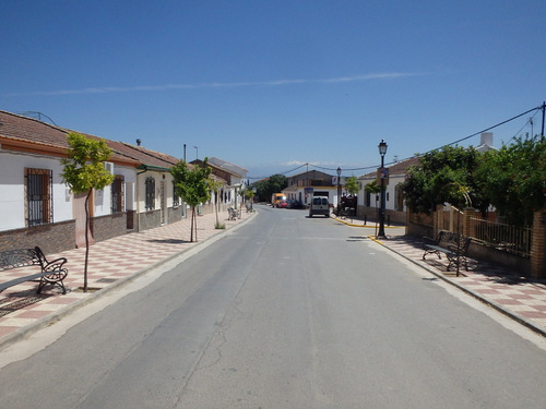 Riding through Esc&oacute;znar.